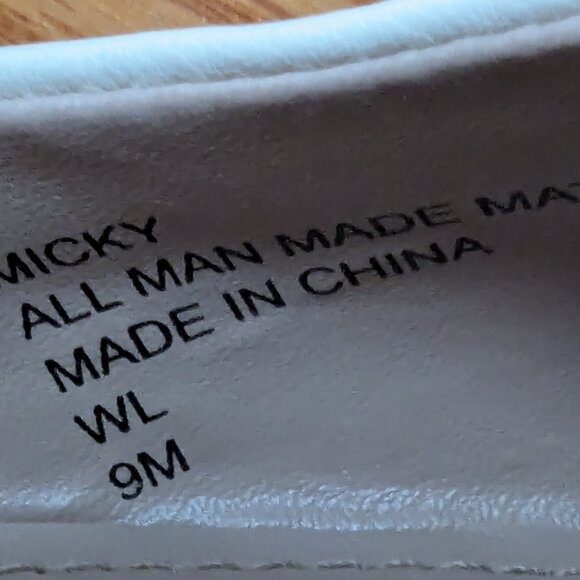 Charles by Charles David Micky Cream Metallic Woven Block Heel Pump Size 9 - Picture 9 of 9